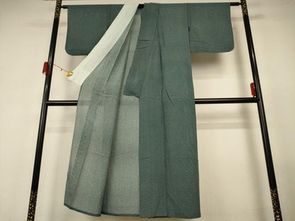 平和屋着物＊夏物 小紋 絽 絣柄 洗える着物 AABF9451jd