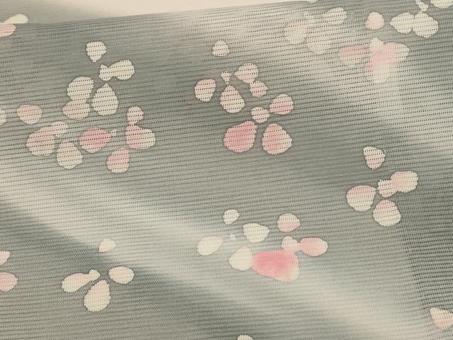 平和屋着物＊夏物 訪問着 絽 舞花文 洗える着物 AABF9463jd