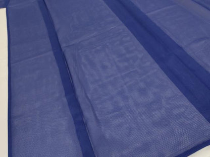 平和屋着物＊夏物 色無地 絽 留紺色 洗える着物 AABF9466jd