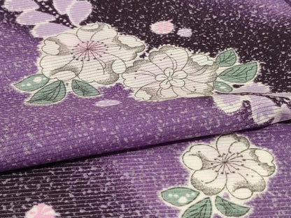 平和屋着物＊夏物　小紋　絽　辻が花文　洗える着物　AABF9470jd