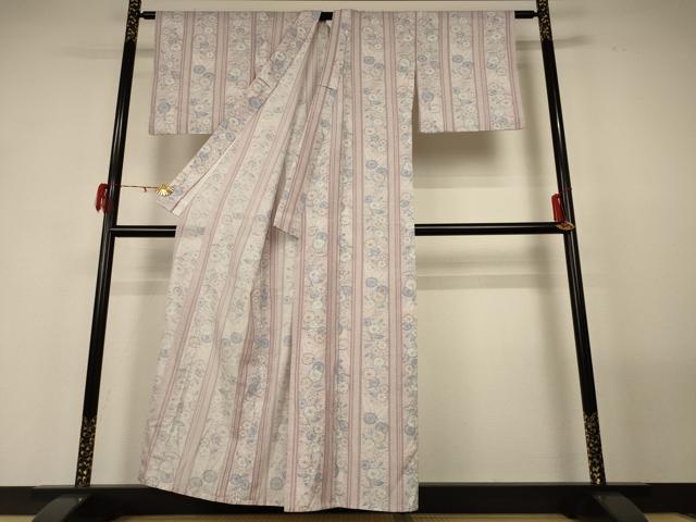 平和屋着物＊夏物 小紋 絽 辻が花 洗える着物 AABF9471jd