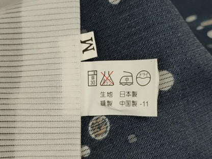 平和屋着物＊夏物 小紋 絽 丸文 洗える着物 AABF9475jd