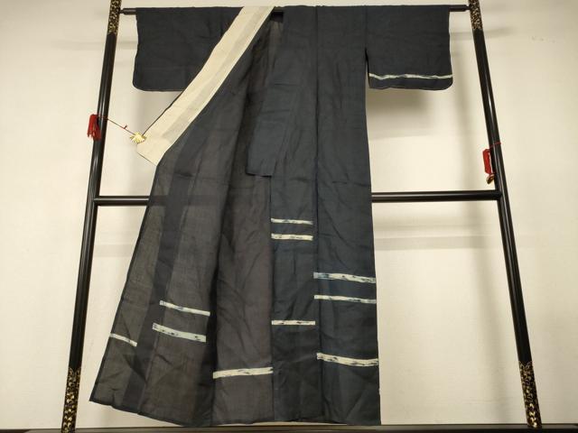平和屋着物＊夏物 訪問着 紗 横段文 正絹 逸品 未使用 AABF9480jd