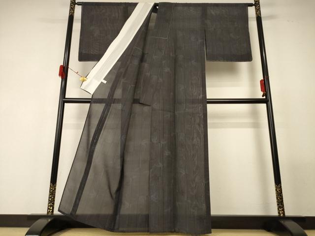 平和屋着物＊夏物 本場大島紬 夏大島 枝葉文 正絹 逸品 未使用 AABF9481jd