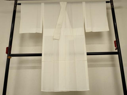 平和屋着物＊夏物 長襦袢 絽 白色 正絹 逸品 AABF9483jd