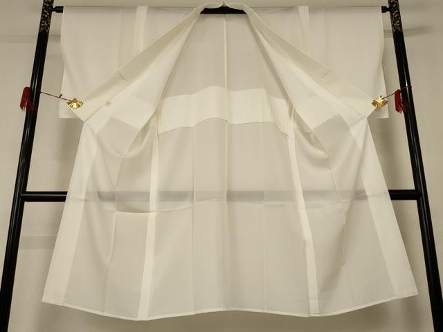 平和屋着物＊夏物 長襦袢 絽 白色 正絹 逸品 AABF9483jd