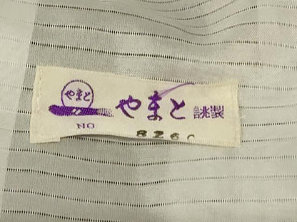 平和屋着物＊夏物 小紋 絽 変わり市松花文 やまと誂製 洗える着物 未使用 AABF9494jd