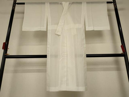 平和屋着物＊夏物 長襦袢 絽 白色 洗える着物 AABF9501jd