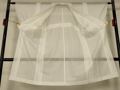 平和屋着物＊夏物 長襦袢 絽 白色 洗える着物 AABF9501jd