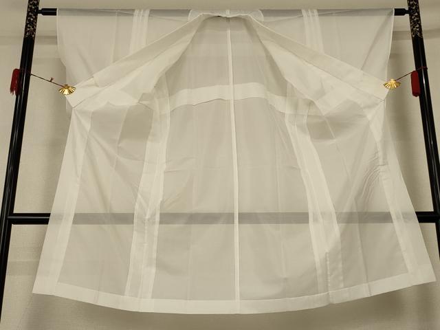 平和屋着物＊夏物 長襦袢 絽 白色 洗える着物 AABF9501jd