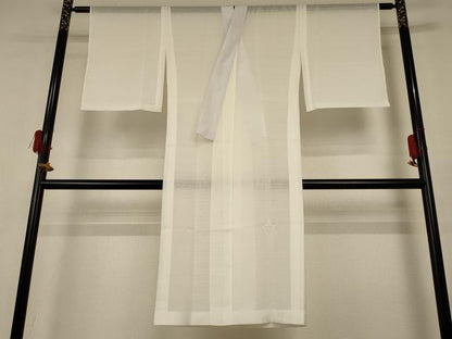 平和屋着物＊夏物 長襦袢 絽 白色 洗える着物 AABF9504jd