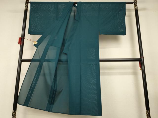 平和屋着物＊夏物 男性 色無地 絽 虫襖色 洗える着物 AABF9510jd