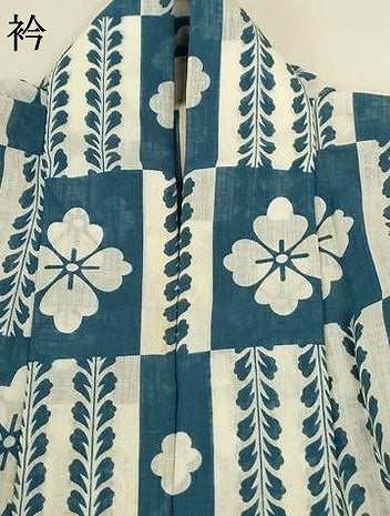 平和屋着物＊夏物 小紋 紗 市松花文 洗える着物 AABF9511jd