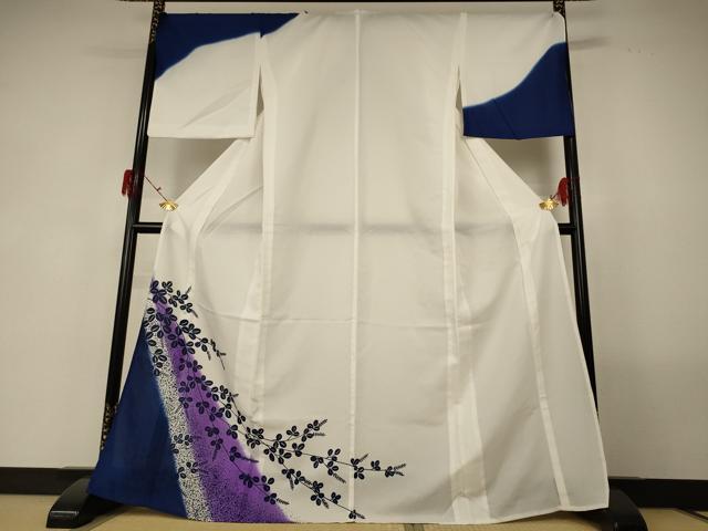 平和屋着物＊夏物 訪問着 紗 萩文 洗える着物 AABF9515jd