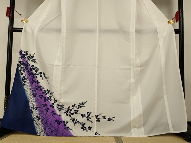 平和屋着物＊夏物 訪問着 紗 萩文 洗える着物 AABF9515jd