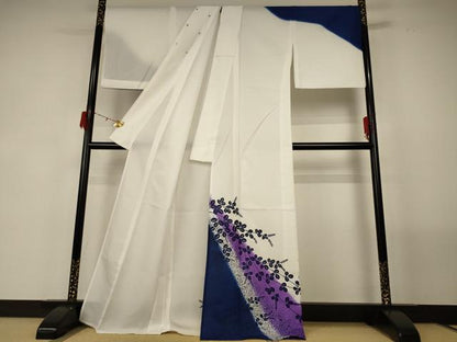 平和屋着物＊夏物 訪問着 紗 萩文 洗える着物 AABF9515jd