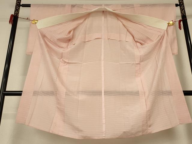 平和屋着物＊夏物 長襦袢 絽 赤香色 正絹 逸品 AABF9518jd