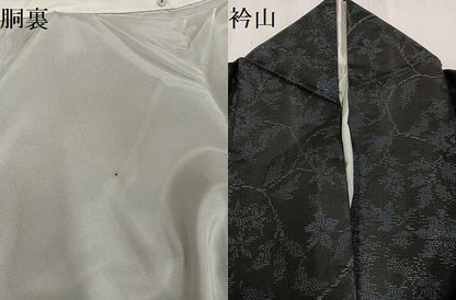平和屋着物●本場大島紬　更紗文　証紙付き　正絹　逸品　AABF9521ph