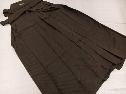 平和屋着物●男性　馬乗り袴　縞　正絹　逸品　AABF9527ph