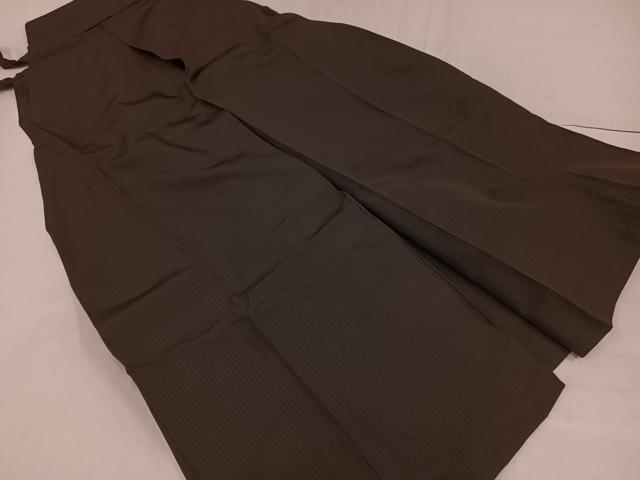 平和屋着物●男性　馬乗り袴　縞　正絹　逸品　AABF9527ph