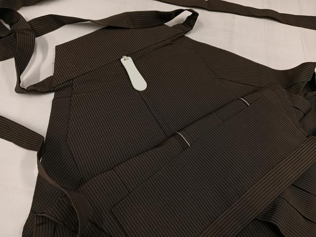平和屋着物●男性　馬乗り袴　縞　正絹　逸品　AABF9529ph