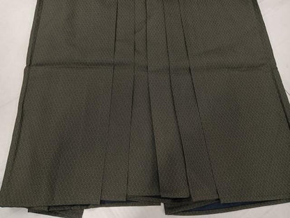 平和屋着物●男性　馬乗り袴　亀甲文　正絹　逸品　AABF9530ph