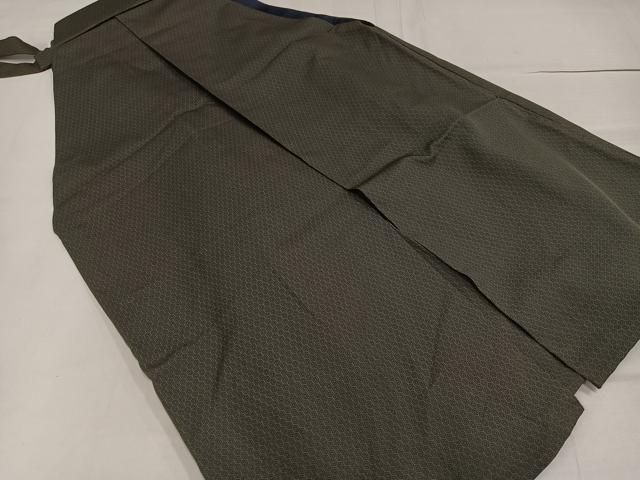 平和屋着物●男性　馬乗り袴　亀甲文　正絹　逸品　AABF9530ph