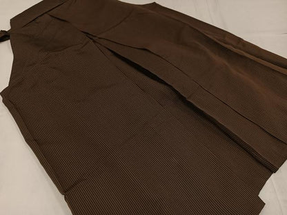 平和屋着物●男性 馬乗り袴 縞 正絹 逸品 AABF9532ph