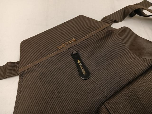 平和屋着物●男性　馬乗り袴　縞　正絹　逸品　AABF9536ph