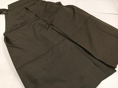平和屋着物●男性 馬乗り袴 縞 正絹 逸品 AABF9541ph