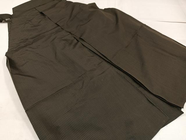 平和屋着物●男性 馬乗り袴 縞 正絹 逸品 AABF9541ph
