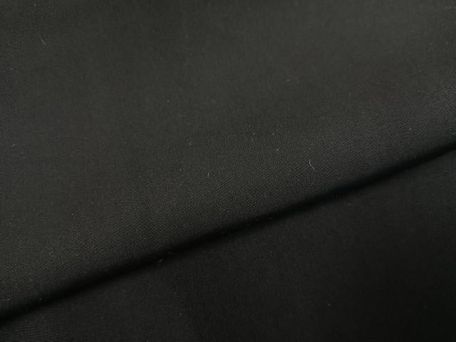 平和屋着物●男性　黒紋付・羽織セット　正絹　逸品　AABF9548ph