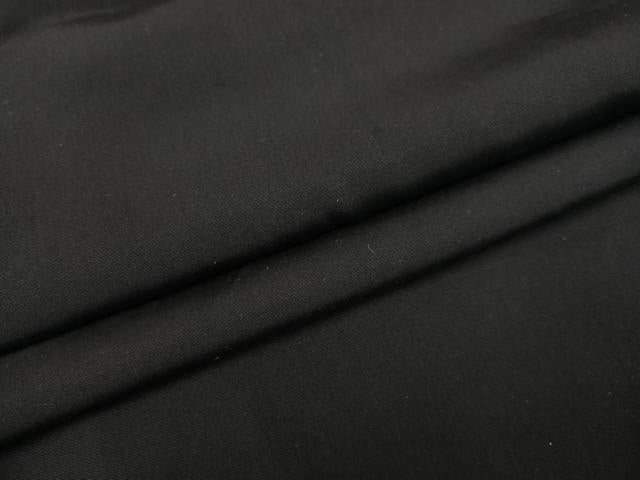 平和屋着物●男性　黒紋付・羽織セット　正絹　逸品　AABF9548ph
