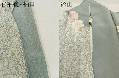 平和屋着物●本加賀友禅作家　岡田正信　訪問着　作家物　正信　胡蝶蘭　正絹　逸品　AABF9550ph