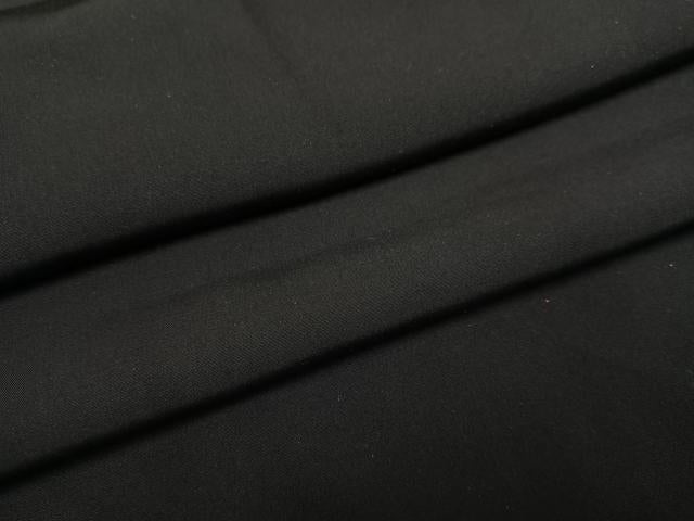 平和屋着物●男性 黒紋付・羽織セット 正絹 逸品 AABF9551ph