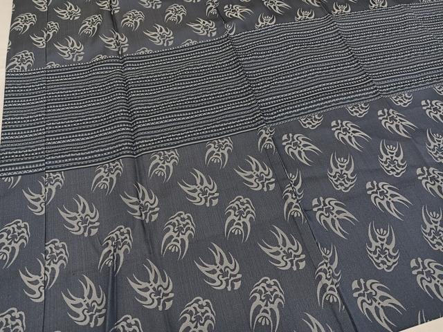 平和屋着物●男性　長襦袢　無双仕立て　隈取　正絹　逸品　AABF9556ph