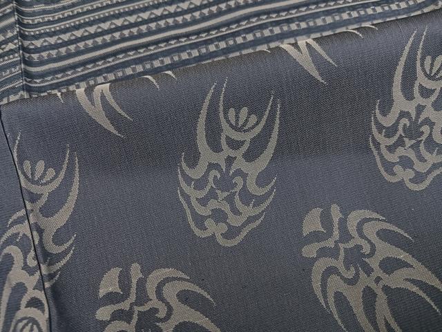 平和屋着物●男性　長襦袢　無双仕立て　隈取　正絹　逸品　AABF9556ph
