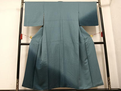 平和屋着物●訪問着　菱文　暈し染め　金糸　正絹　逸品　AABF9560ph