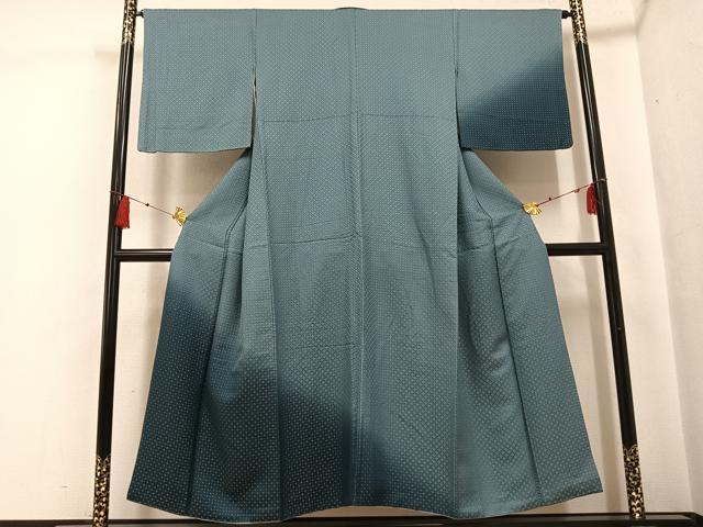 平和屋着物●訪問着　菱文　暈し染め　金糸　正絹　逸品　AABF9560ph