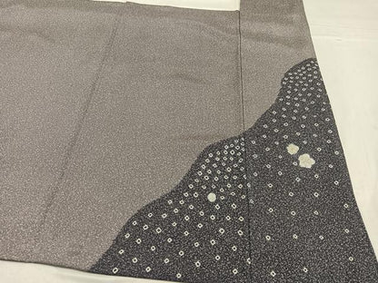 平和屋着物●訪問着　絞り　梅　金彩　正絹　逸品　AABF9565ph