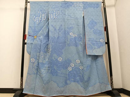 平和屋着物●豪華振袖 総絞り 花尽くし 正絹 逸品 AABF9572ph