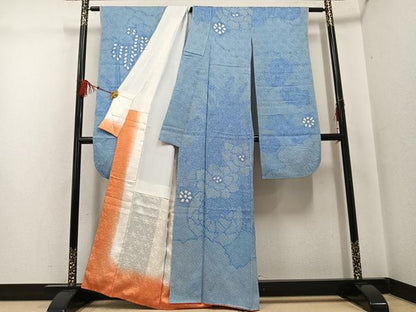 平和屋着物●豪華振袖 総絞り 花尽くし 正絹 逸品 AABF9572ph