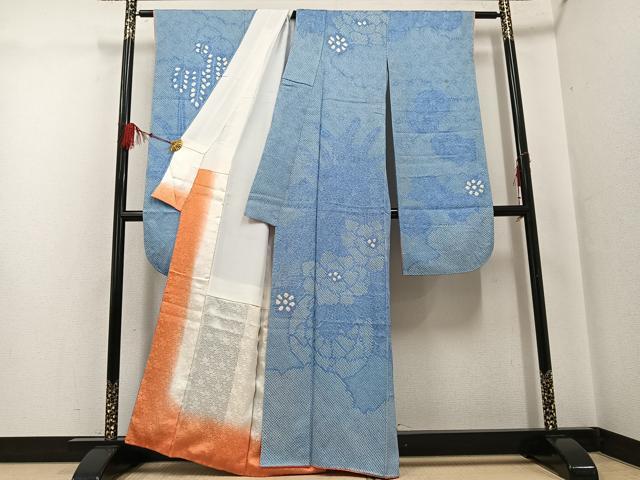 平和屋着物●豪華振袖 総絞り 花尽くし 正絹 逸品 AABF9572ph