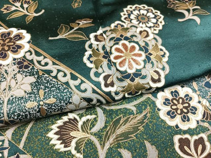平和屋着物●訪問着 草花文 金彩 正絹 逸品 AABF9573ph