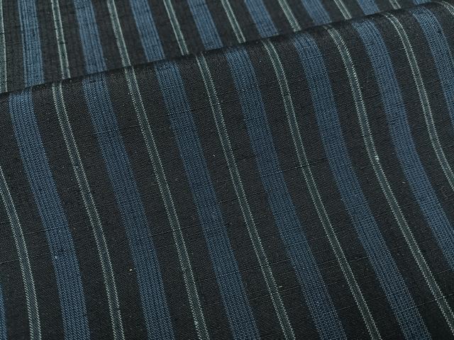 平和屋着物●上質な紬　間道　ロング丈　正絹　逸品　未使用　AABF9580ph