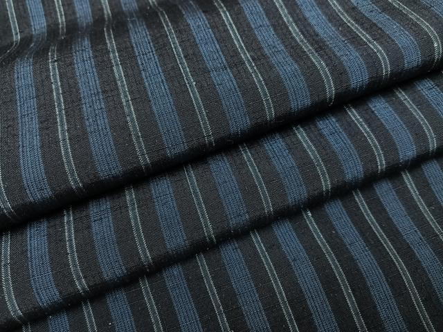 平和屋着物●上質な紬　間道　ロング丈　正絹　逸品　未使用　AABF9580ph