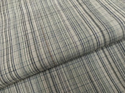 平和屋着物●上質な紬　格子　正絹　逸品　AABF9583ph