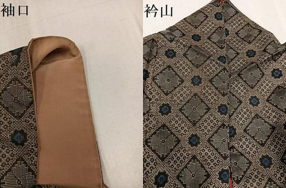 平和屋着物●希少　本場大島紬　龍郷絣　本場大島紬　正絹　逸品　AABF9585ph