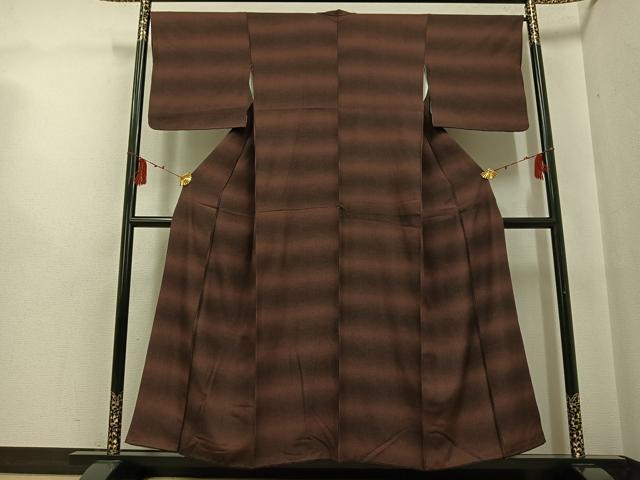 平和屋着物●江戸小紋　霞文　正絹　逸品　AABF9586ph