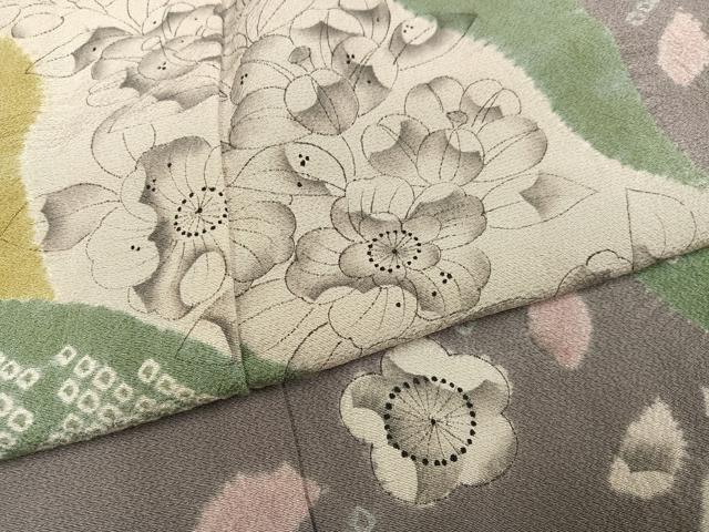 平和屋着物●訪問着 絞り 辻が花 正絹 逸品 AABF9589ph